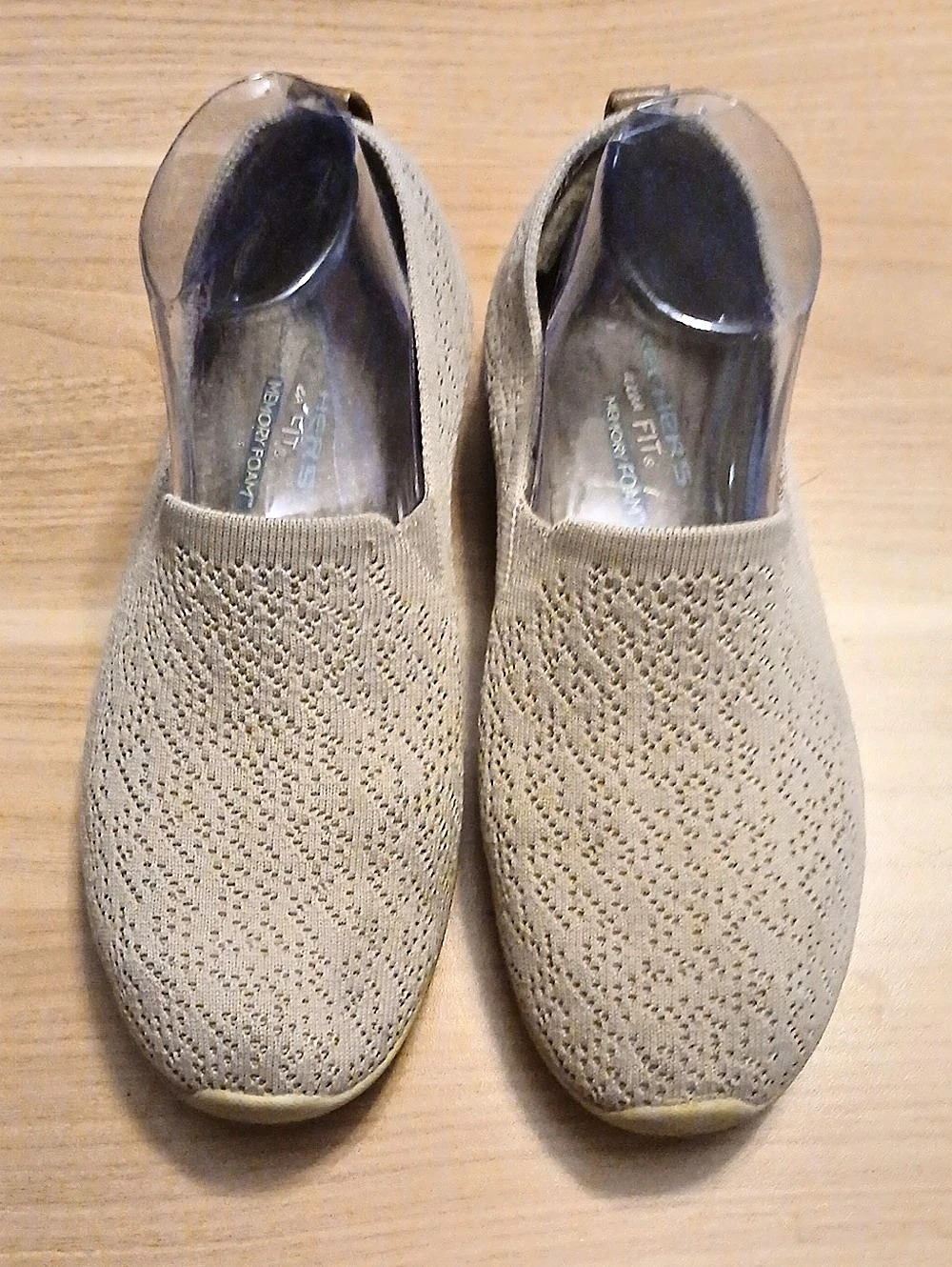 Skechers GOwalk 5 Taupe Knit Slip-On Sneakers in US 7.5